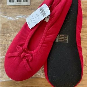 Soma ballet slippers, size Small, ruby